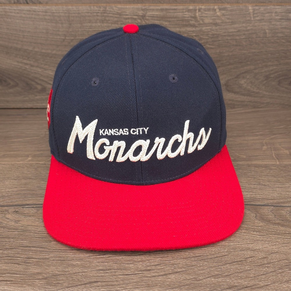 Kansas City Monarchs Rings & Crwns Hat Mens Blue Snapback Negro League Baseball